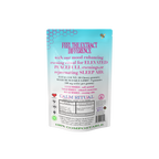 Mushroom Alchemy Social Gummy Calm Ritual back packaging with ingredients and dosing guide