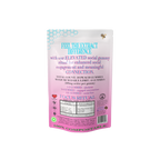 Mushroom Alchemy Social Gummy Focus Ritual back packaging with ingredients and dosing guide