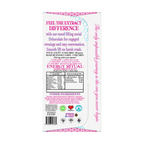 Mushroom Alchemy Social Chocolate Awaken Energy Ritual back packaging with ingredients and dosing guide