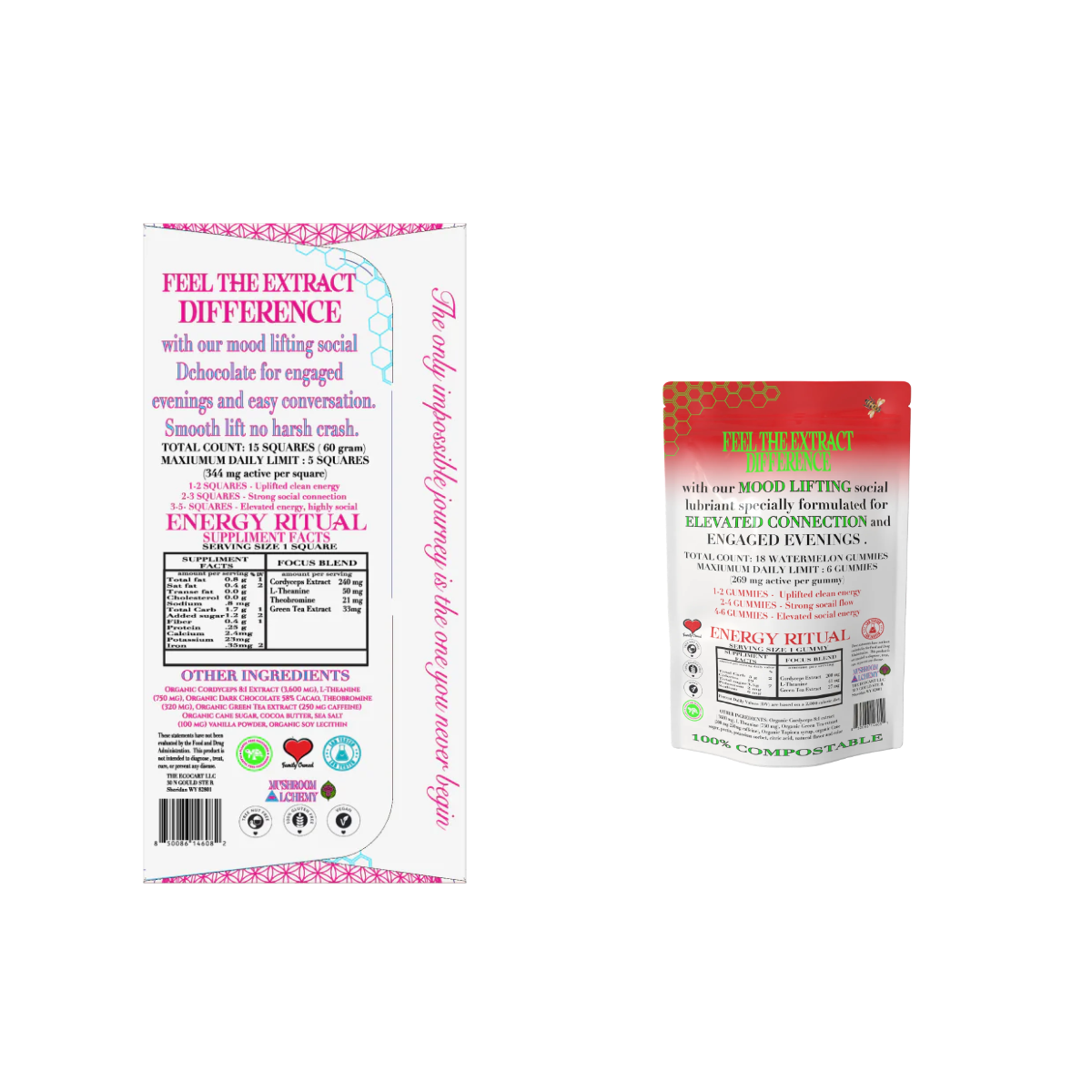 Awaken Pair - back of products
