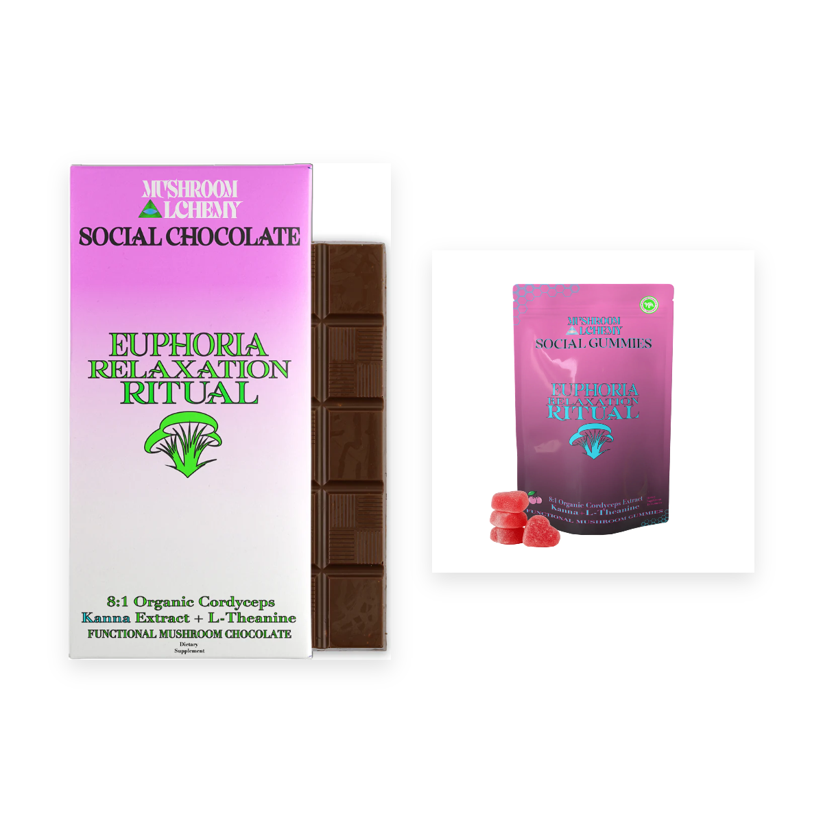 The Euphoria Pair: Euphoria Chocolate with Euphoria Gummy